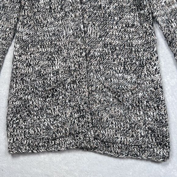 J. Jill Cardigan Sweater Womens Size Medium Brown Grey Wool Alpaca Button Front - Picture 3 of 10
